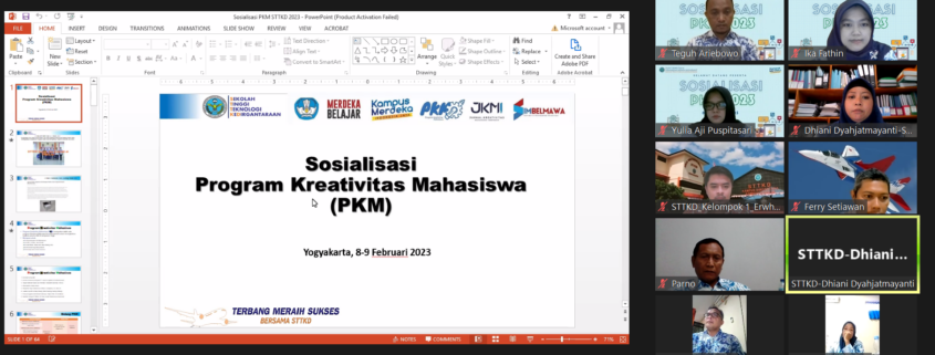 Kegiatan Sosialisasi PKM Tahun 2023