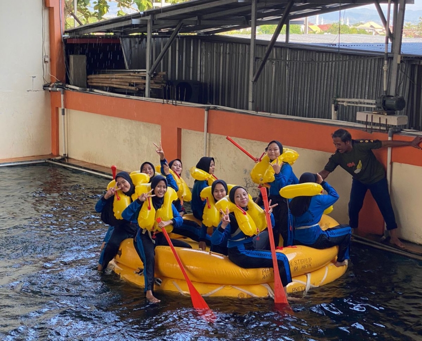 Evacuation drill di kampus penerbangan