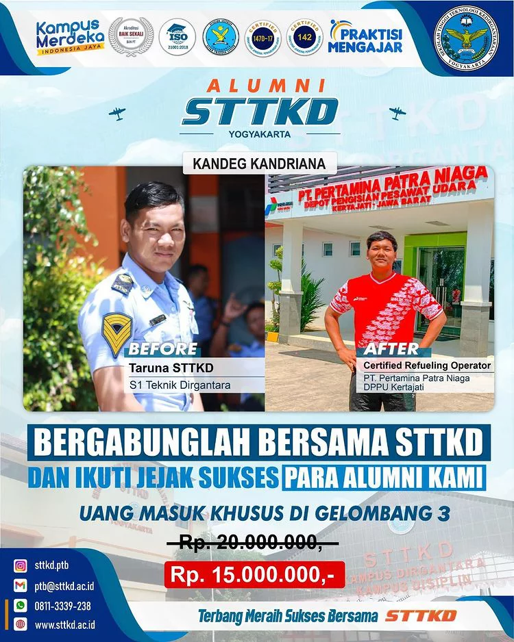 alumni sttkd bekerja di DDPU bahan bakar pesawat